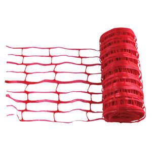 Grillage avertisseur non détectable rouge - Rouleau de L. 100 m x l. 30 cm