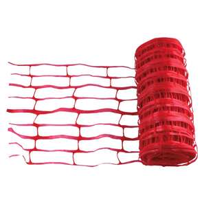 Grillage avertisseur non détectable rouge - Rouleau de L. 25 m x l. 300 mm