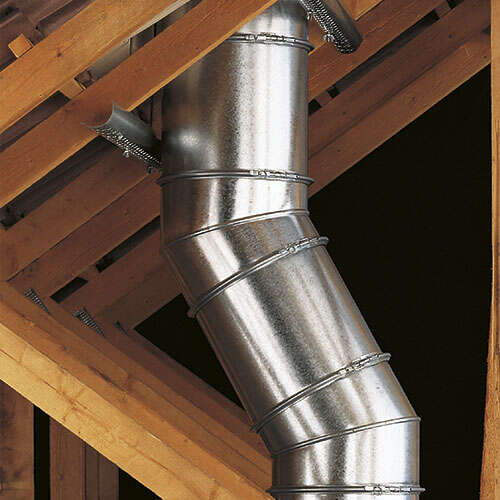 Plaque de distance sécurité étanche pour plafond rampant en inox galvanisé - Pente 0-10 % - Diam. 150 mm