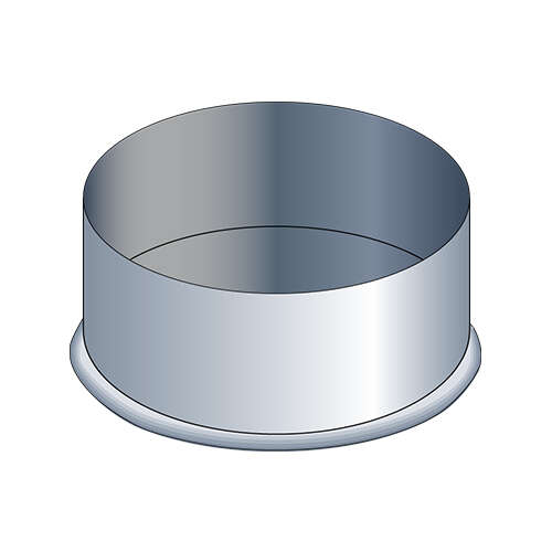 Tampon pour mise en place sur le té en acier aluminié - Diam. 83 mm