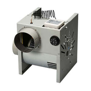 Boitier diffuseur d'air chaud pour cheminées en acier - Diam. 125 mm