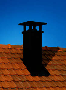 Sortie de toit TRADINOV CARRE DOM en inox galvanisé noir - Diam. 100-150 x H. 800 mm