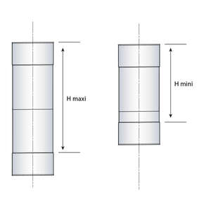 Élément droit réglable soudé pour raccordement sur conduit isolé ou de tubage en inox - Diam. 180 mm - L. 35 à 45 cm