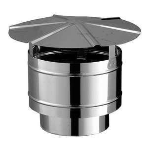 Aspirateur statique pour raccordement en inox - Diam. 130 mm