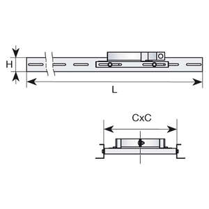 Support plancher CONDENSOR pour conduit en inox non peint - Diam. 250 mm