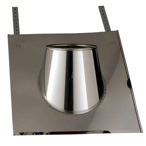 Solin ardoise en inox SLCD - Pente 15-30 % - Diam. 130 mm