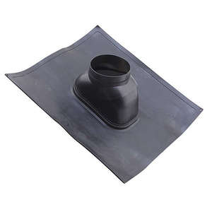 Solin flex en polymère noir DUALIS - Pente 15-45 % - Diam. 80 mm