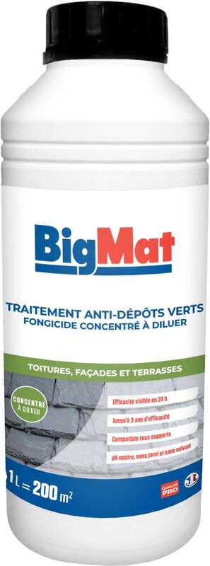 Traitement fongicide anti-dépôts verts 1L concentré