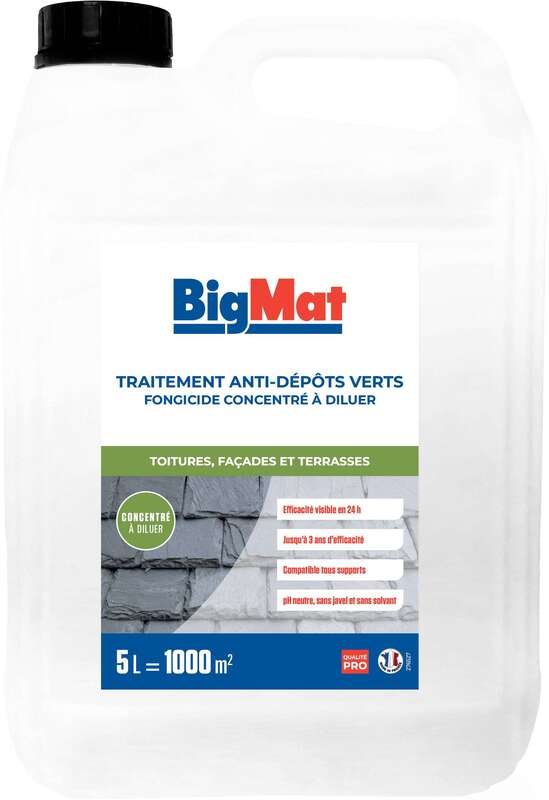 Traitement fongicide anti-dépôts verts 5L concentré