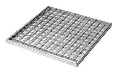 Grille caillebotis en acier galvanisé pour emboîtement L. 430 x l. 430 mm - classe A15