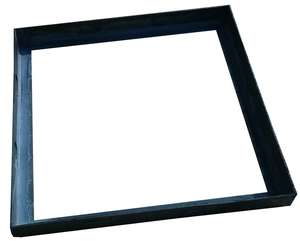 Cadre carré pour regard en acier galvanisé classe A15 L. 310 x l. 310 mm