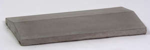 Couvertine de pilier en béton 2 pentes L. 50 x l. 30 x H. 5 cm ton gris