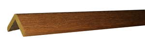 Baguette d'angle arrondie en bois exotique blanc - non traité - L. 2400 x l. 30 x Ép. 30 mm