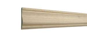 Moulure M 8 en bois exotique blanc - non traité - L. 2400 x l. 45 x Ép. 13 mm
