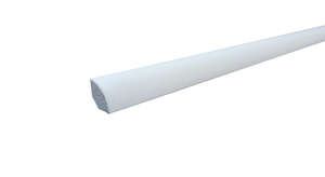 Quart de rond en PVC blanc - L. 2600 x l. 15 x H 15 mm