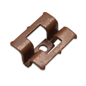 Clip de fixation + vis en acier inox brun MOSO X-TREME® pour lame de terrasse Ép. 20 mm