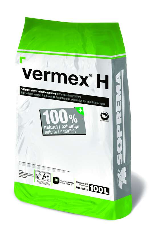 Vermiculite pour isolation naturelle des murs VERMEX® H - Sac de