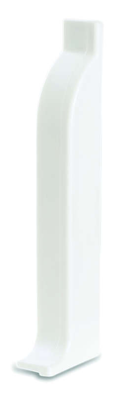 Embout de plinthe en PVC Blanc - Paquet de 4 paires