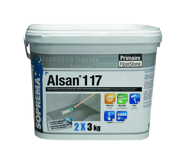 Primaire d'accrochage sans solvant ALSAN® 117 - Seau plastique de 2 poches de 3 kg