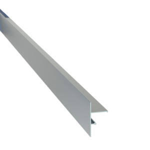 Profilé de finition clipsable JOUPLAST PROFILDECK L. 240 x Ht. 7 cm - aluminium laqué Gris Aluminium