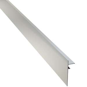 Profilé de finition clipsable JOUPLAST PROFILDECK L. 240 x Ht. 14 cm - aluminium laqué Gris Aluminium