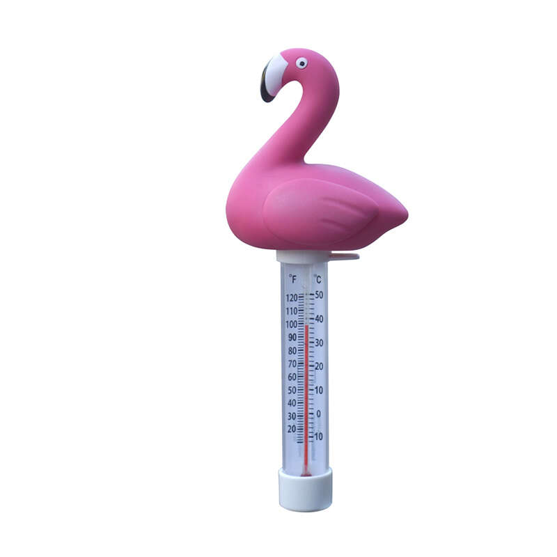 Thermomètre Piscine Flottant Canard Mignon - Lampe Solaire Design Flamant Rose, Lecture Précise Jusqu'à 50°C Pour Piscines Et Spas