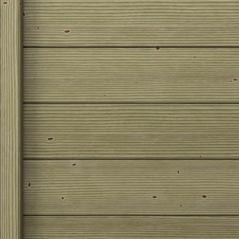 Lame de clôture en Sapin blanc du Nord - traité classe 3 - vert - H. 135 x Ép. 34 mm - L. 1920 mm
