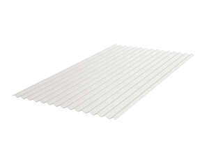 Plaque ondulée en polyester ONDUCLAIR GO92 5 ondes - incolore - L. 2 x l. 0,92 m x Ép. 1,2 mm