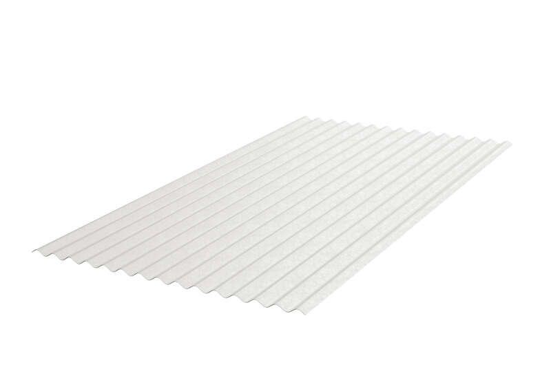 Plaque ondulée en polyester ONDUCLAIR GO92 5 ondes - incolore - L. 2,5 x l. 0,92 m x Ép. 1,2 mm