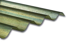 Plaque ondulée en polyester ONDUCLAIR GO110 6 ondes - translucide - L. 1,585 x l. 1,1 m x Ép. 1,2 mm