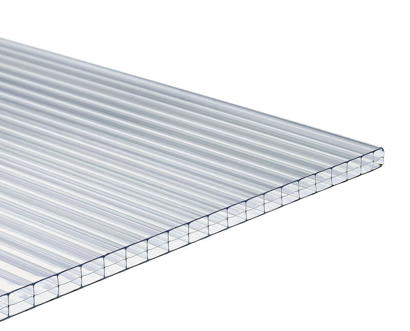 Plaque plane alvéolaire en polycarbonate ONDUCLAIR PCMW ECO - L. 3 x l. 0,98 m x Ép. 16 mm