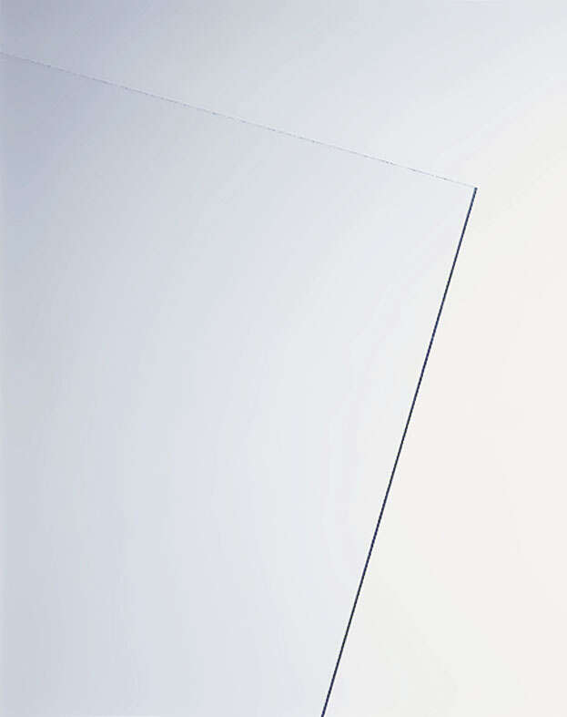 Plaque de verre synthétique lisse ONDUGLASS - transparent - L. 1 x L. 1 m x Ép. 2 mm