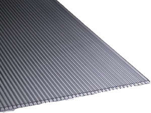 Plaque plane alvéolaire en polycarbonate ONDUCLAIR PCMW - cristal - L. 2 x l. 0,98 m x Ép. 10 mm