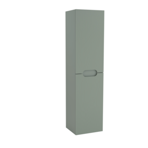 Colonne de Salle de Bains OZE HIPSTER H. 140 x l. 35 x p. 30 cm - 2 portes - laqué Vert Sauge
