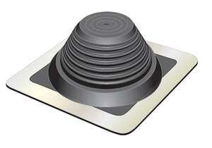 Manchon pour sortie de toiture simple en EPDM FLASH noir - Diam. 6 x L. 114 mm