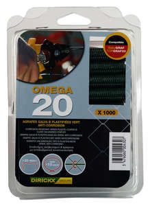AGRAFE OMEGA 20 -VERTES / 1000