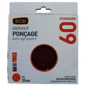 Disque Diam. 125 mm gr. 60 - Lot de 5 pièces