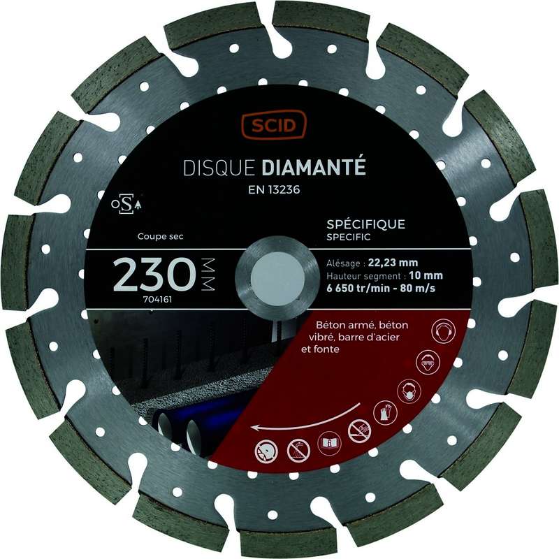 Disque diamanté SPEC MG béton - Diam. 230 mm