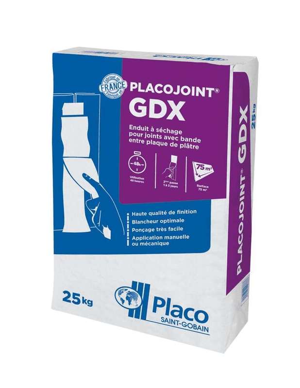 Enduit poudre PLACOJOINT® GDX - Sac de 25 kg