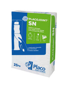 Enduit à séchage pour joint de plaque de plâtre PLACOJOINT® SN - Sac de 25 kg
