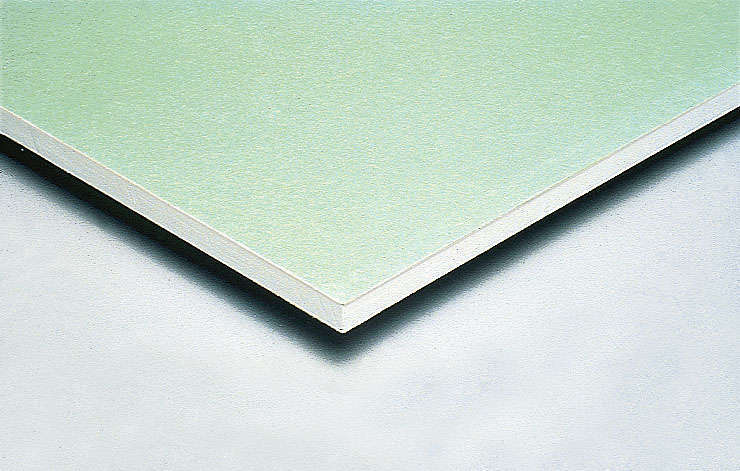 Plaque de plâtre hydrofuge PLACOMARINE® BA 13 - L. 3 x l. 1,2 m - Ép. 12,5 mm