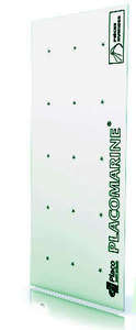 Plaque de plâtre hydrofuge PLACOMARINE® BA 13 - L.2,5 x l. 1,2 m - Ép. 12,5 mm