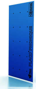 Plaque de plâtre PLACO® Phonique BA13 - L. 2,5 x l. 1,2 m x Ép. 13 mm