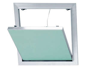 Trappe de visite alu/plaque pour plafonds et cloisons L. 200 x l. 200 mm
