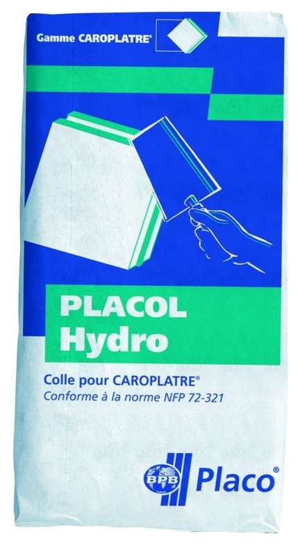 Colle pour carreau de plâtre hydrofuge PLACOL® HYDRO - Sac de 25 kg