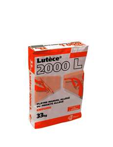 Plâtre en poudre manuel LUTECE® 2000 LONG - Sac de 33 kg