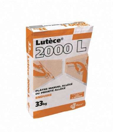 Plâtre en poudre manuel LUTECE® 2000 LONG - Sac de 33 kg