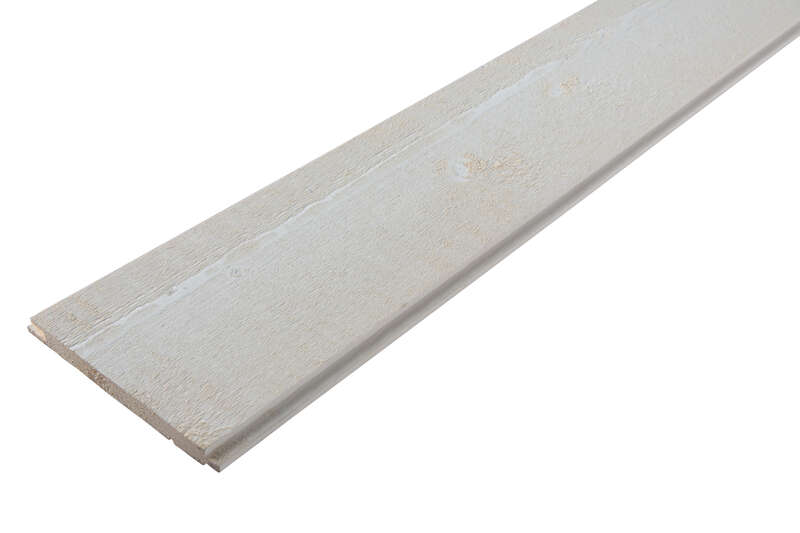 Parement blanc en Sapin du Nord - élégie carrée languette décalée - blanchi brut de sciage - L. 2650 x l. 135 x H. 12 mm