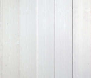 Parement blanc en Sapin du Nord  - élégie carrée languette décalée - chantilly brossé - L. 2650 x l. 135 x H. 12 mm