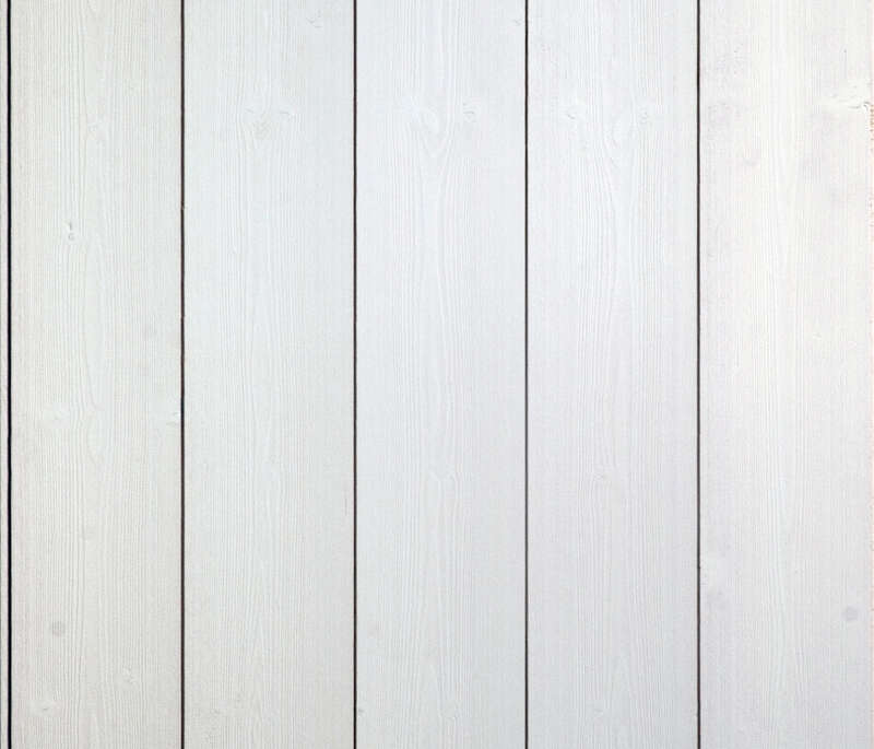 Parement blanc en Sapin du Nord  - élégie carrée languette décalée - chantilly brossé - L. 2650 x l. 135 x H. 12 mm